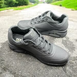 Skechers Women’s Street Uno Stand on Air Wedge Fit Sneakers Black Size 9.5